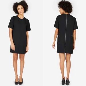 EVERLANE Black Japanese Go Weave T Shirt Dress Sz 6 Black